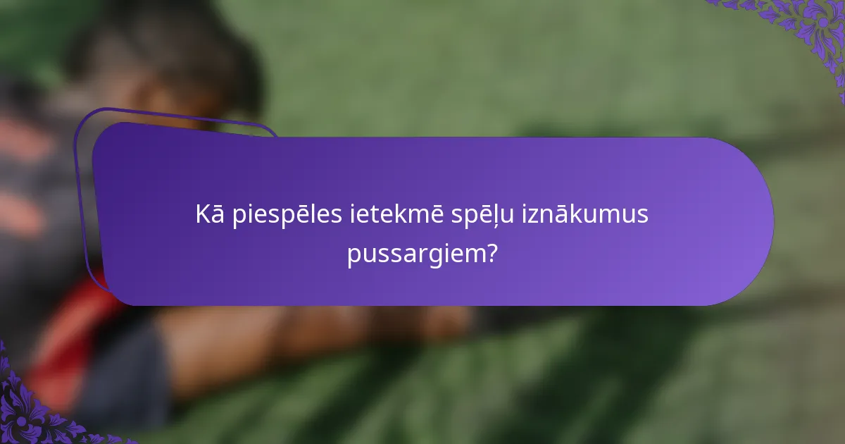 Kā piespēles ietekmē spēļu iznākumus pussargiem?